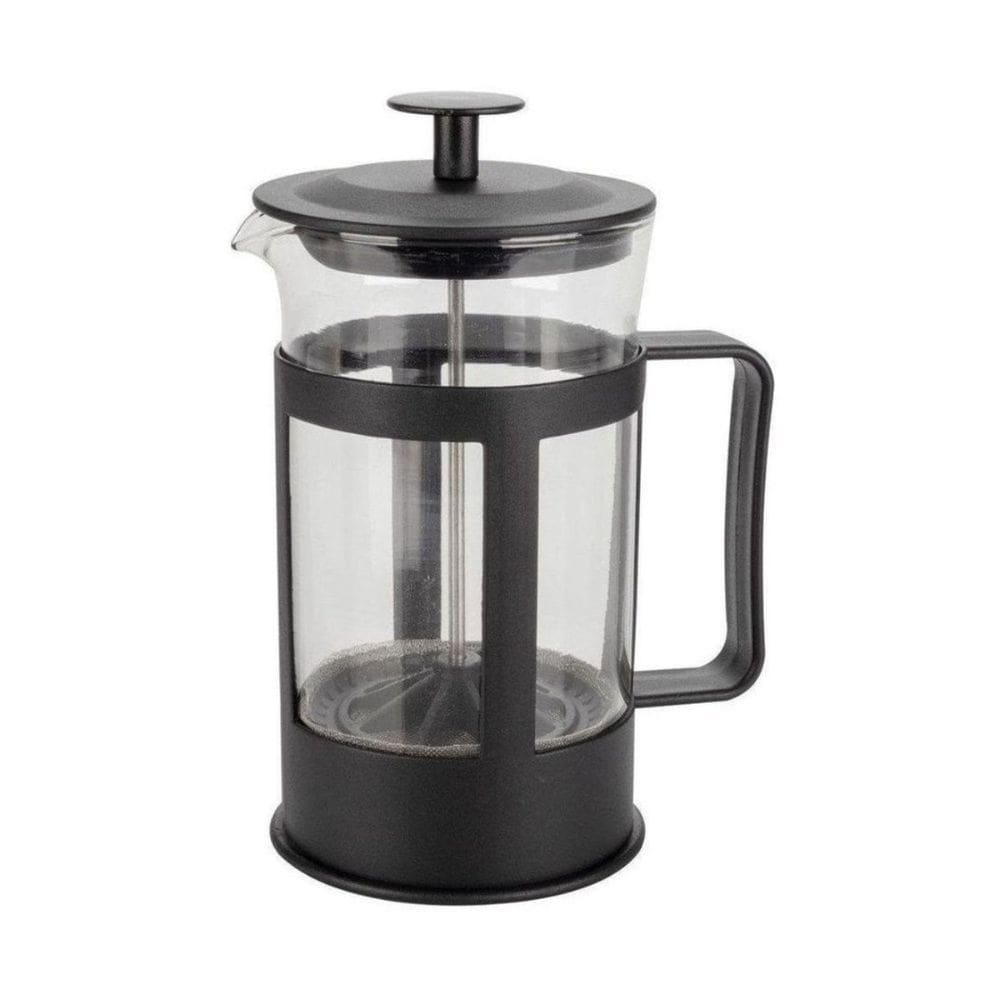 Cafeteira Prensa Francesa 300ml Vidro Preta French Press Café Manual