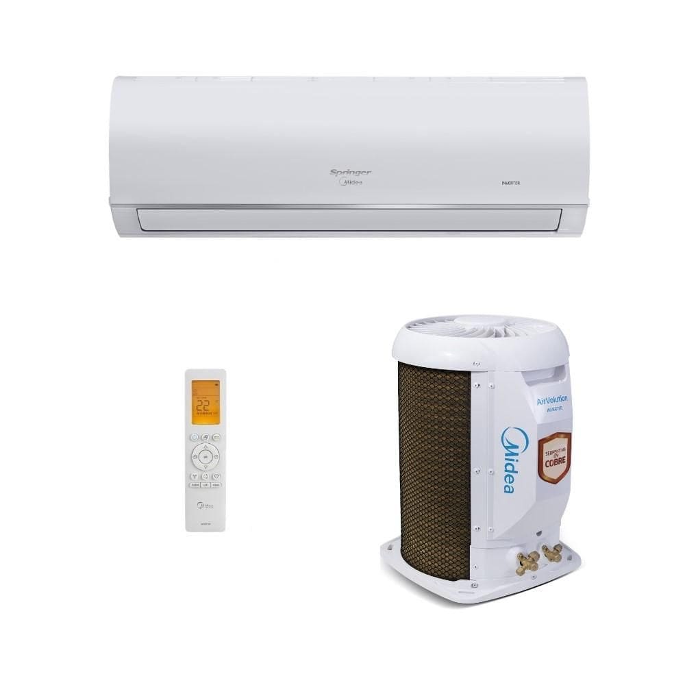 Split Parede Springer Midea Air Volution Connect Barril Inverter 09 000 BTU h So Frio R32 220V 1f
