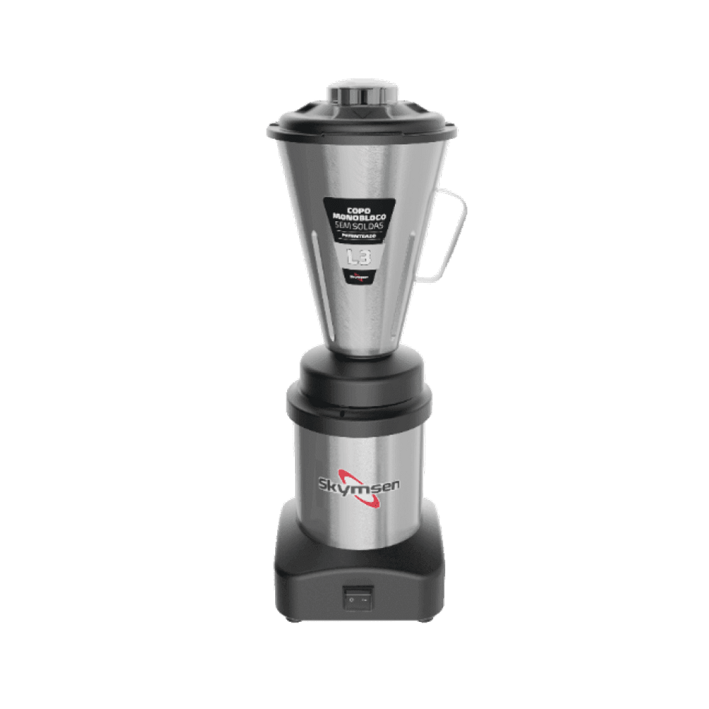 Liquidificador Comercial Skymsen Inox Copo Monobloco 3 Litros L3 Bivolt