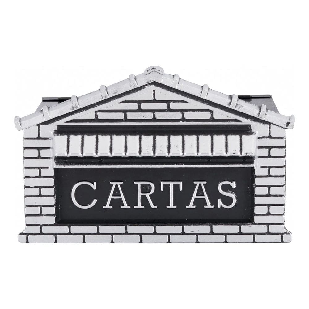 Caixa De Correio Parede Aluminio Com Cadeado 25x15x15cm