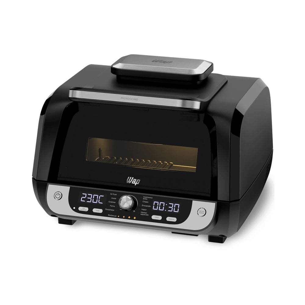 Fritadeira Elétrica Air Fryer Barbecue Digital WAP 12 em 1 Preto 10 L 127/220 V