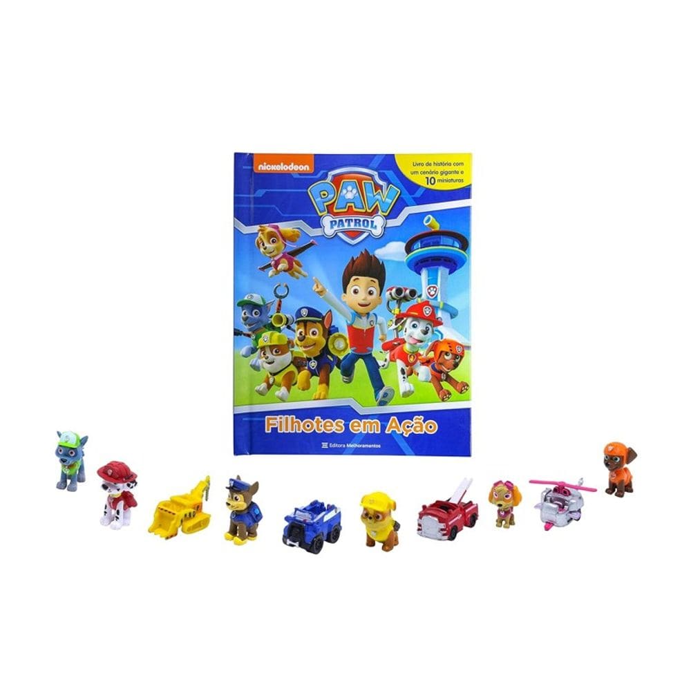 Livro Patrulha Canina Filhotes em Ação - Melhoramentos