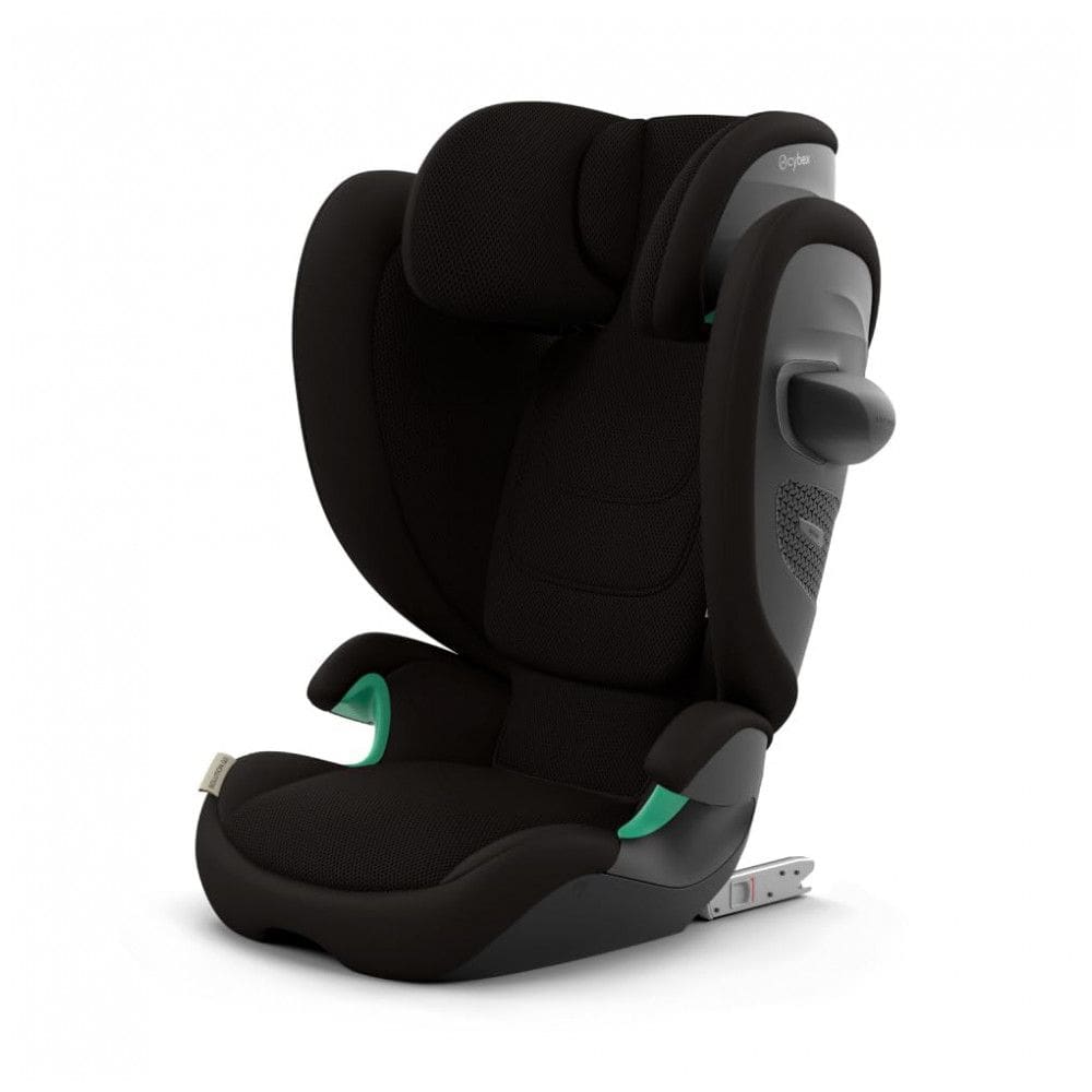 Cadeirinha Booster Alta Costas Cybex Solution G2 Moon Black - Dobrável, 54 kg, Latch, Proteção Lateral Linear