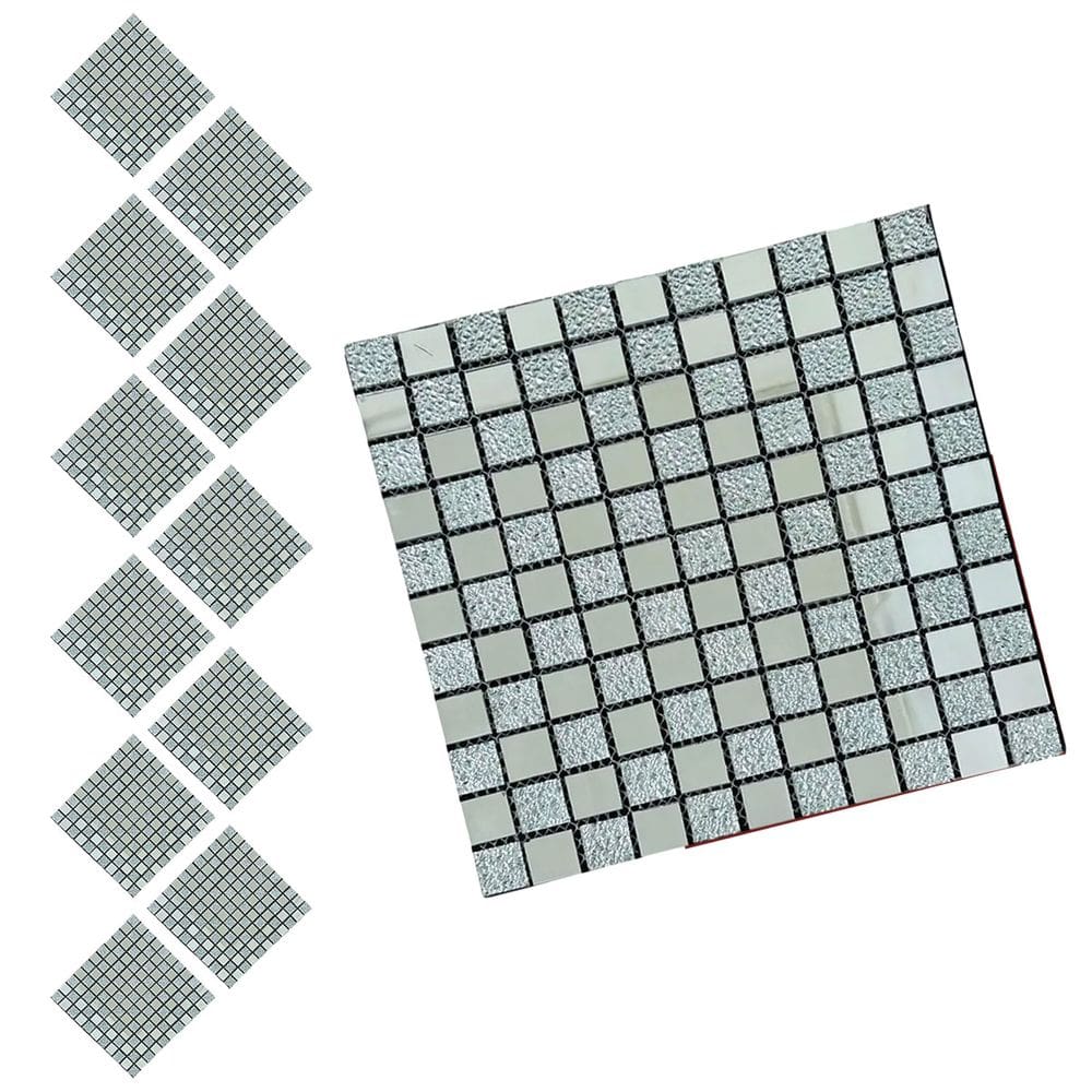 Pastilha De Vidro Kit 11 Uni Autocolante Parede Cozinha Banheiro Box Decorativa Facil Aplicacao Reforma Moderna Requinte