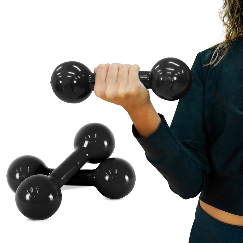 Par Halter Peso Academia Musculação Emborrachado 5kg Consport