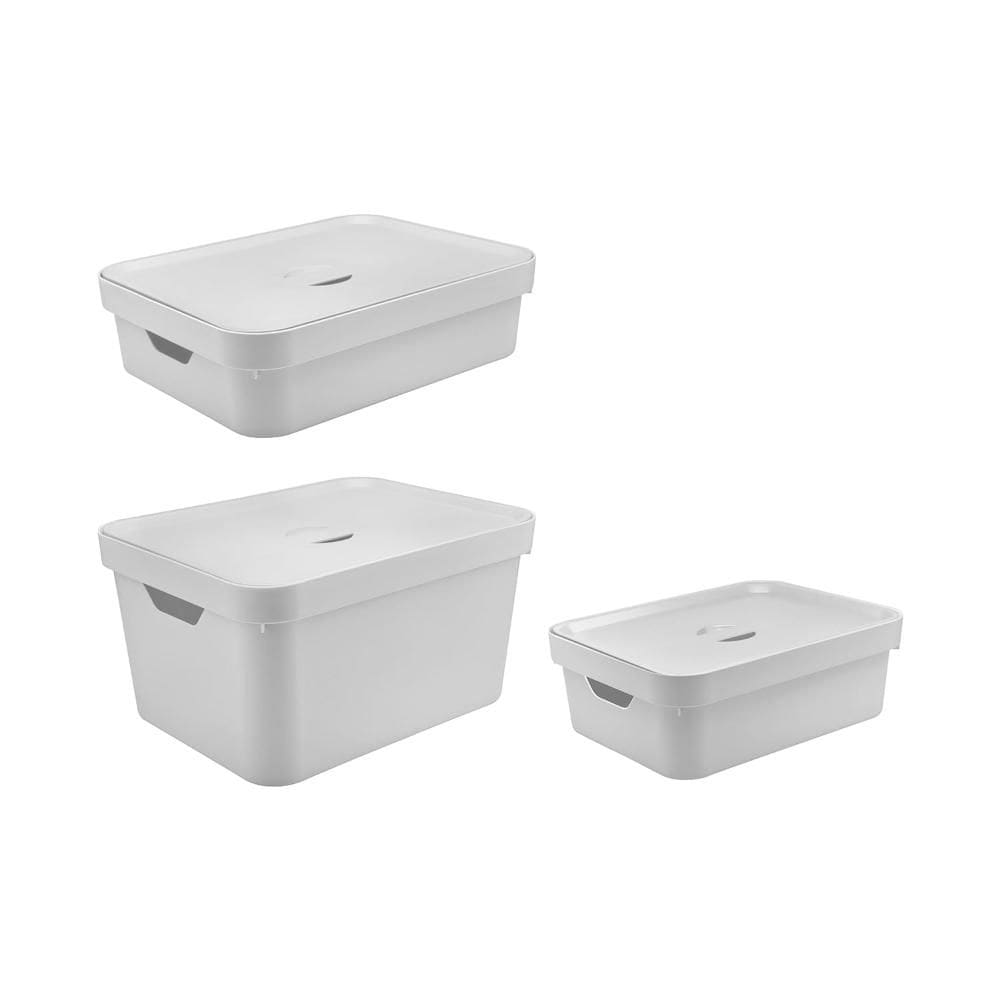 Kit de caixa organizadora Ou 3 peças Linha Cube