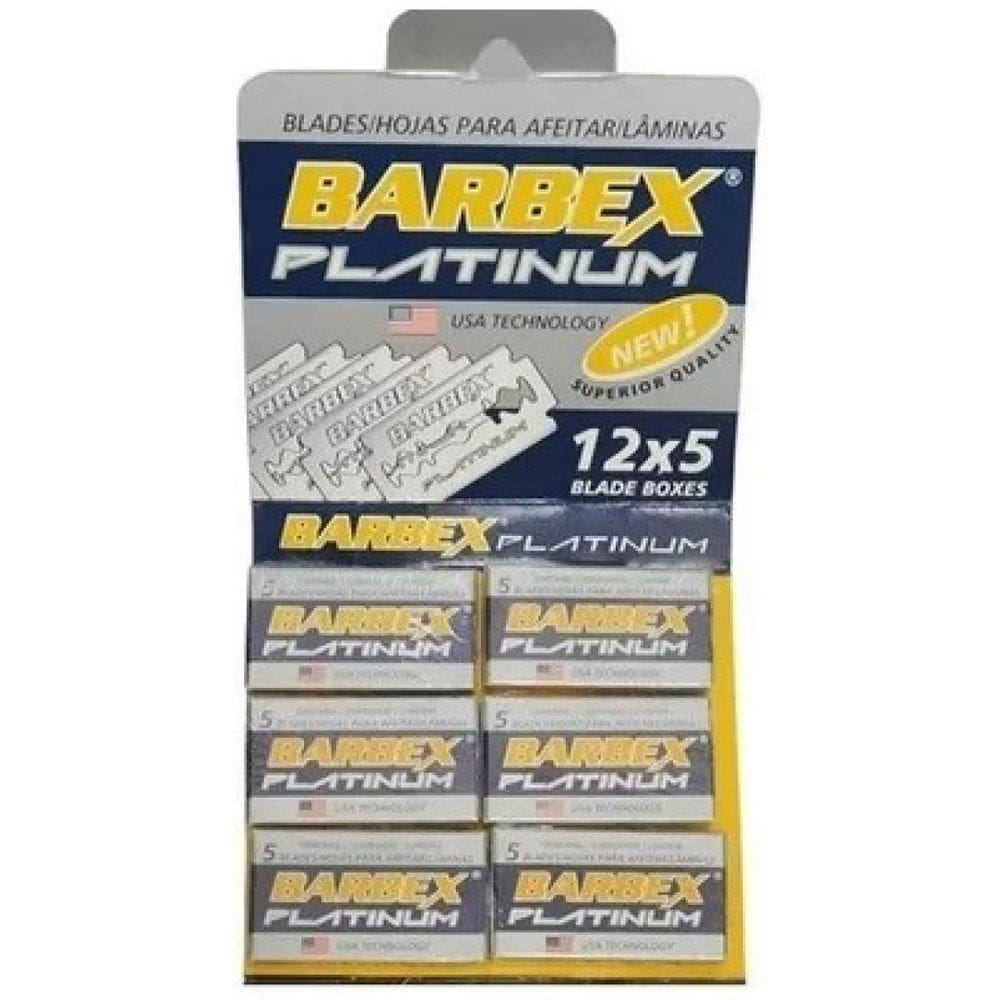 Lamina de Barbear Barbex Platinum com 60