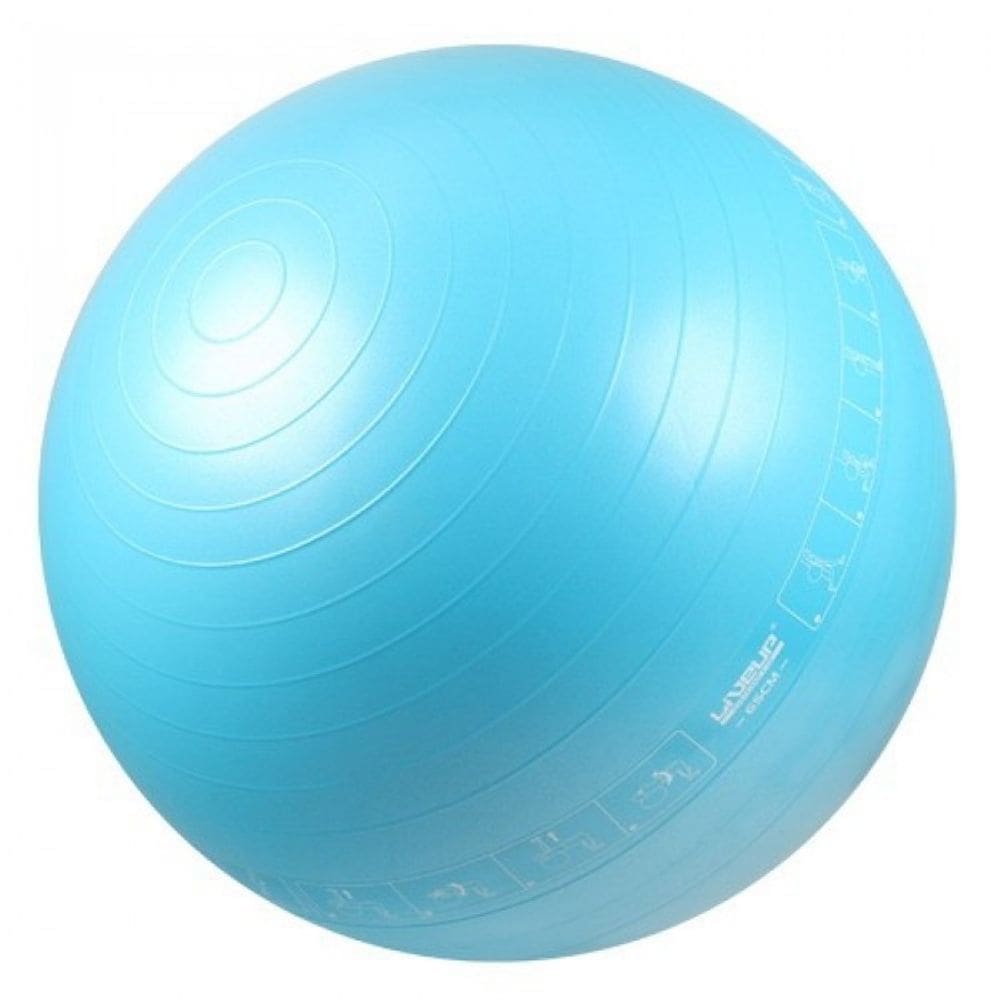 Bola Suíça para Pilates 65 CM Azul LIVEUP LS3577