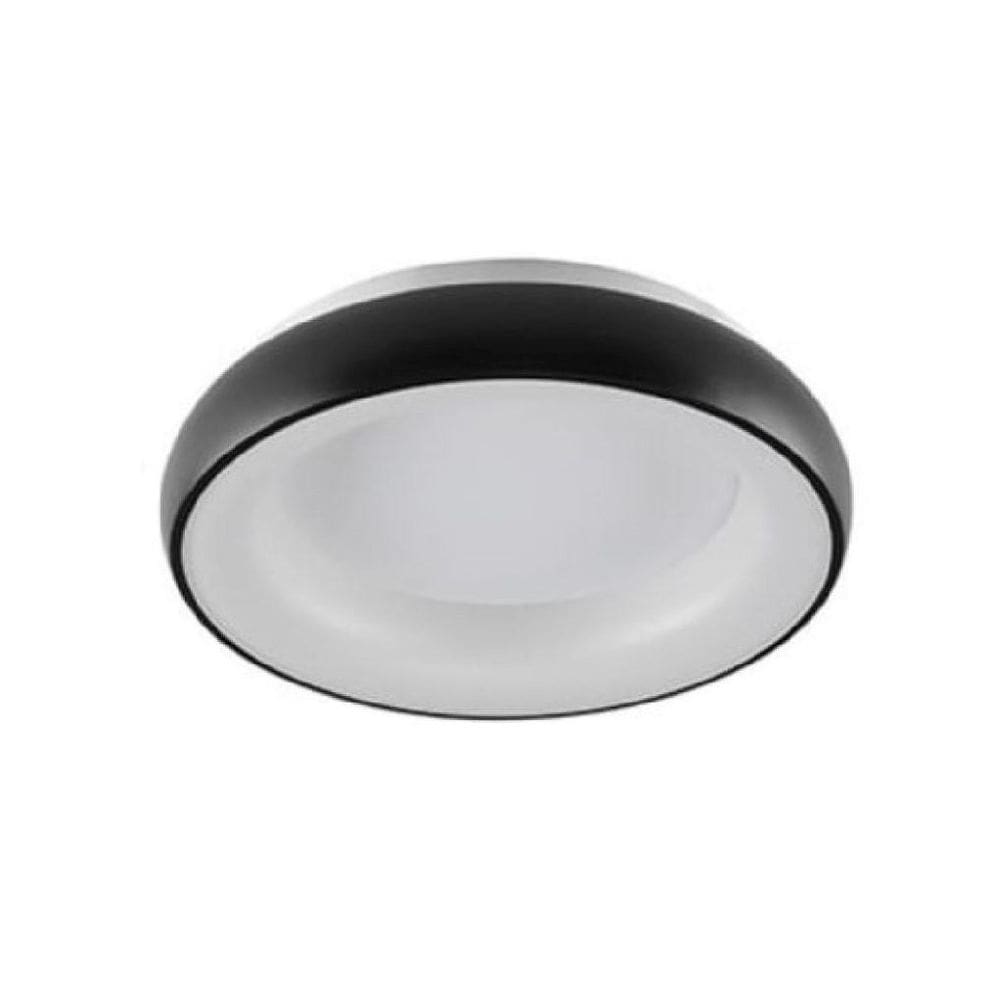 Luminária Plafon De Led Redondo 42Cm Preto