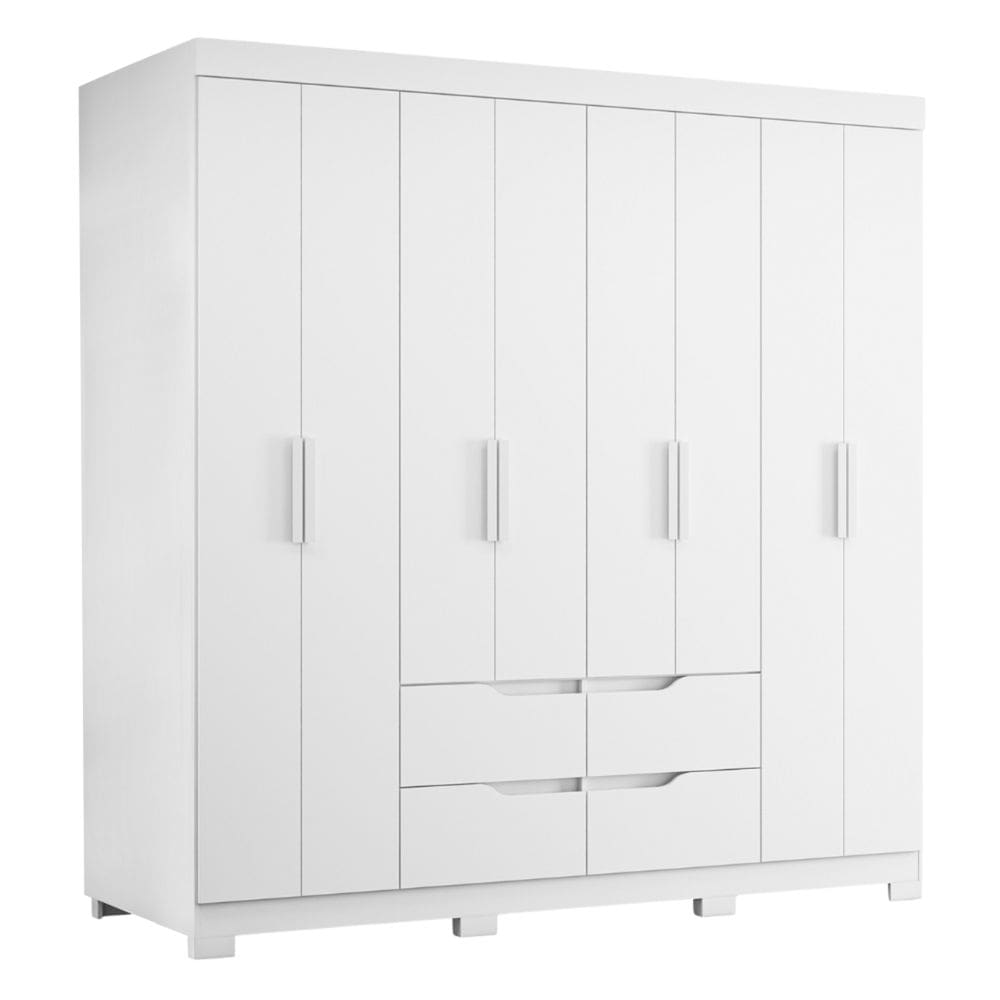 Guarda Roupas Casal 8 Portas 4 Gavetas Mirage