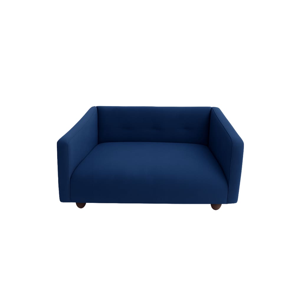 Cama Pet Kiara Baby Estofada para Cães e Gatos Azul-Marinho 60x50cm