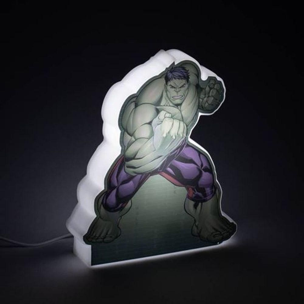 Luminária Led Shape Incrível Hulk Usb Marvel