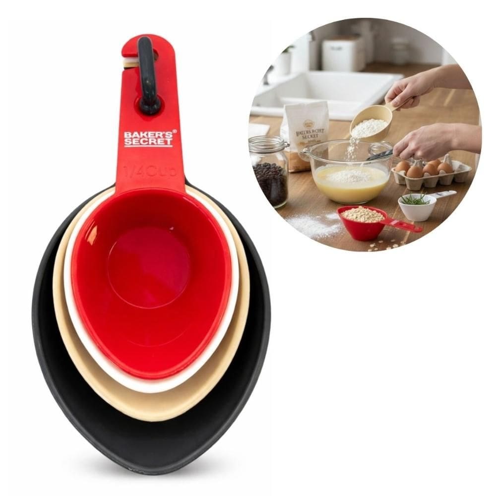 Jogo 4 Xícaras Medidoras Confeitaria Medidas Cozinha Dieta