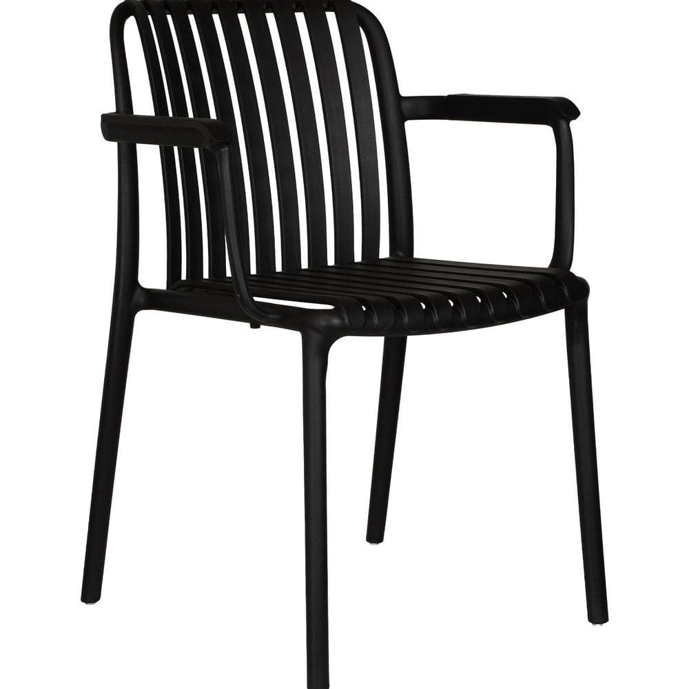 Cadeira para Jardim em Polipropileno Tulum Preto
