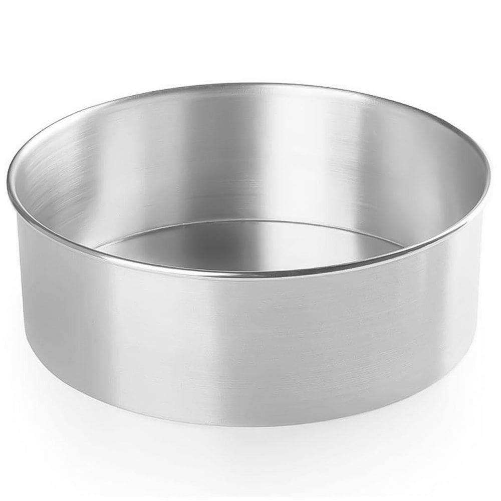 Forma Para Bolo Redonda Alta Assadeira De Alumínio 25X10Cm