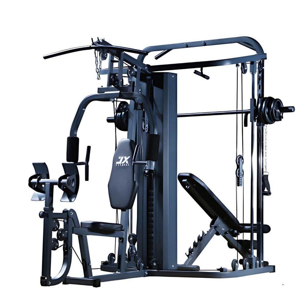 Estação De Musculação Oneal Bf008 Com Barra Guiada