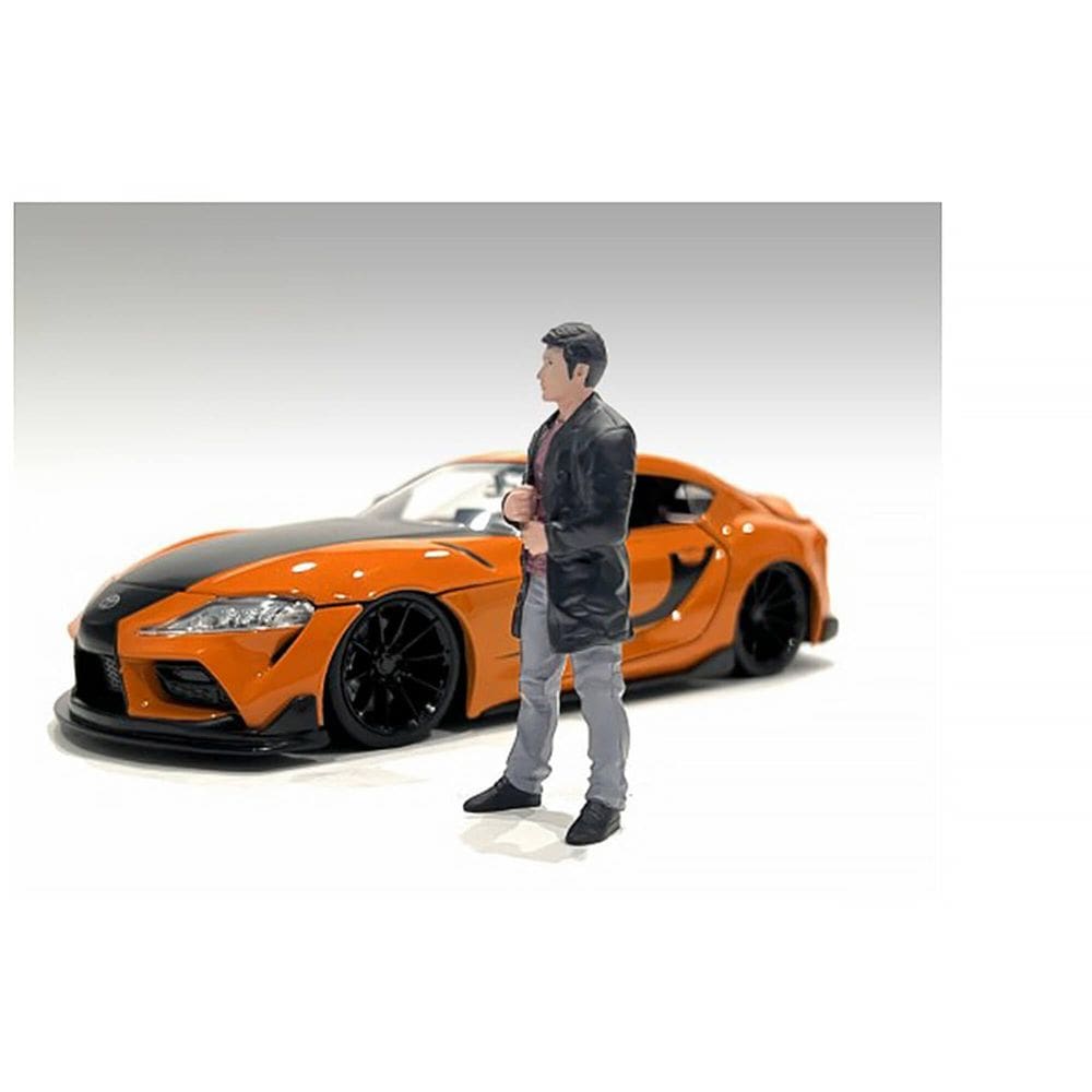 Figura American Diorama Encontro de Carros 10 cm para Escala 1/18