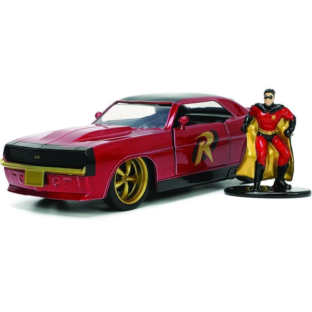 Carro fundido sob pressão Jada DC Comics 1969 Chevy Camaro 1:32 com Robin