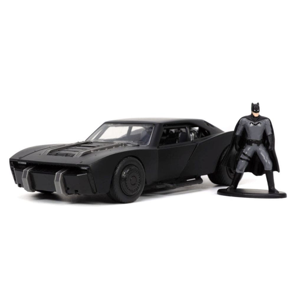 Carro fundido sob pressão Jada The Batman 1:32 Batmobile com boneco do Batman