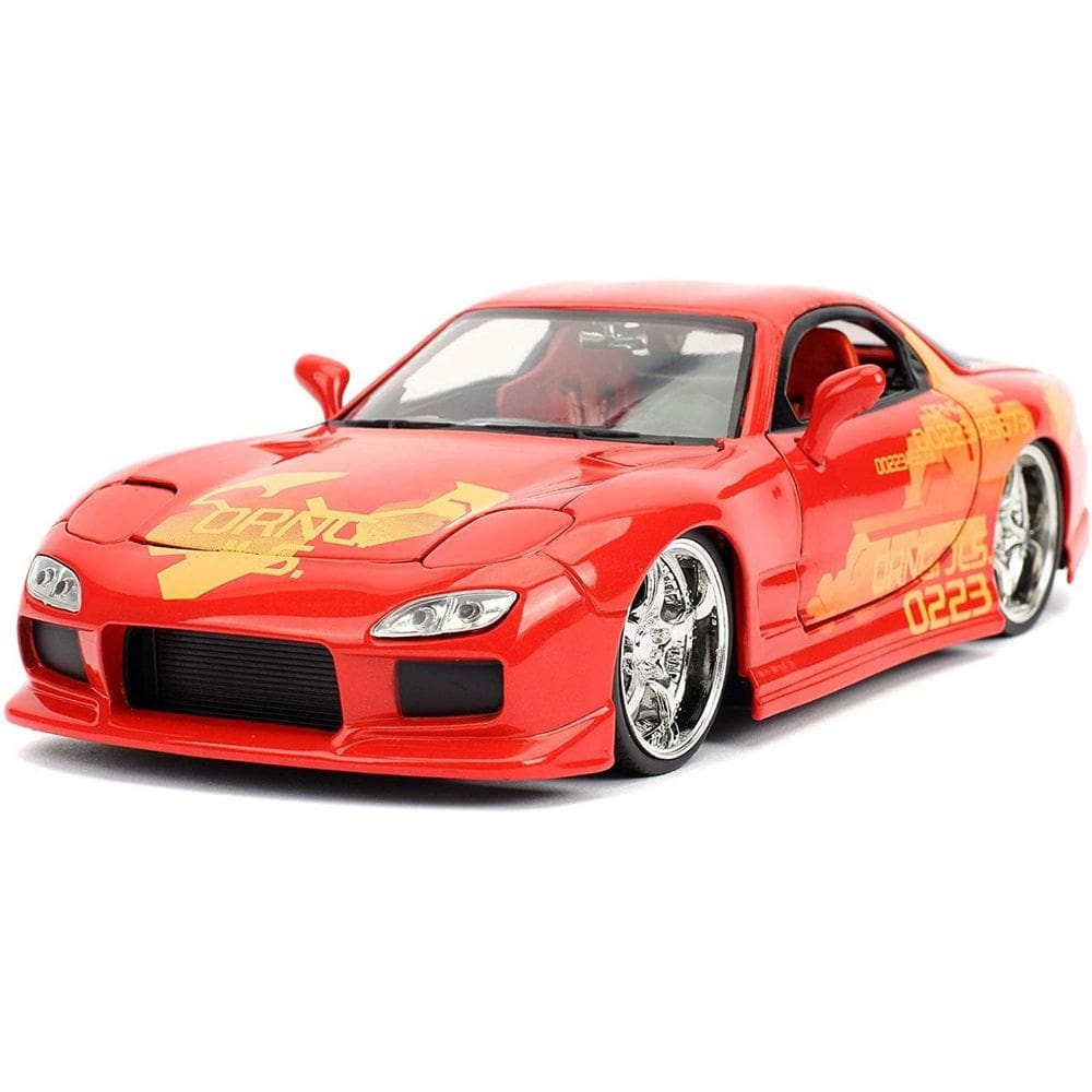 Carro fundido sob pressão Jada Toys Fast & Furious 1:24 Orange JLS Mazda RX-7