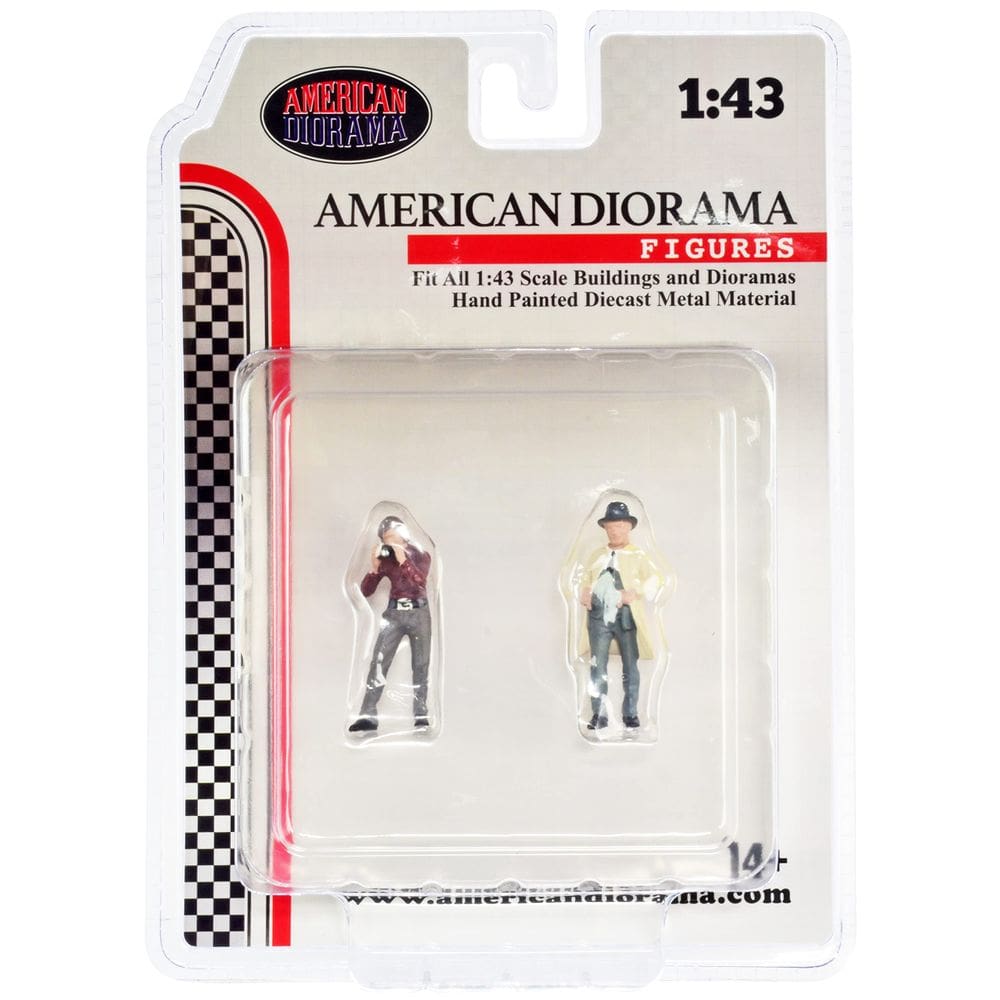 Figuras fundidas sob pressão definem o dia da corrida para modelos em escala 1/43 (2 unidades)