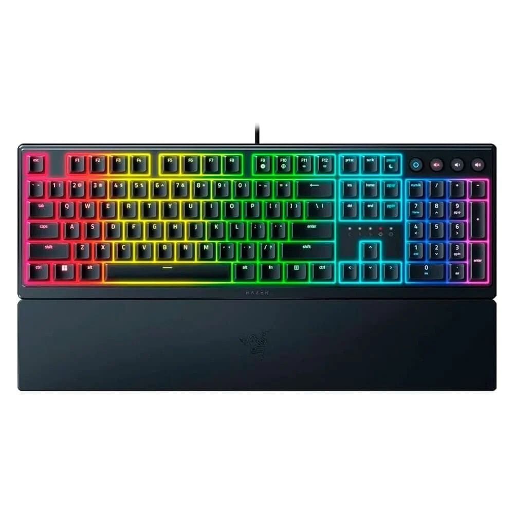 Teclado Gamer Razer Ornata V3 X, Chroma RGB, Membrana, Preto