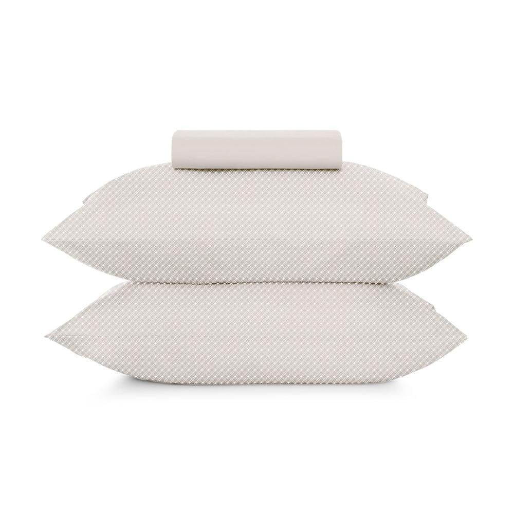 Jogo de Cama Simples Queen Altenburg Toque Acetinado Slim Porcelana