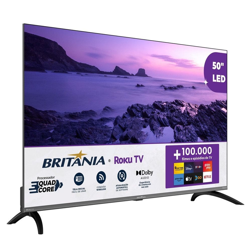 Smart TV Britania 50 Polegadas 4K LED B50CRA