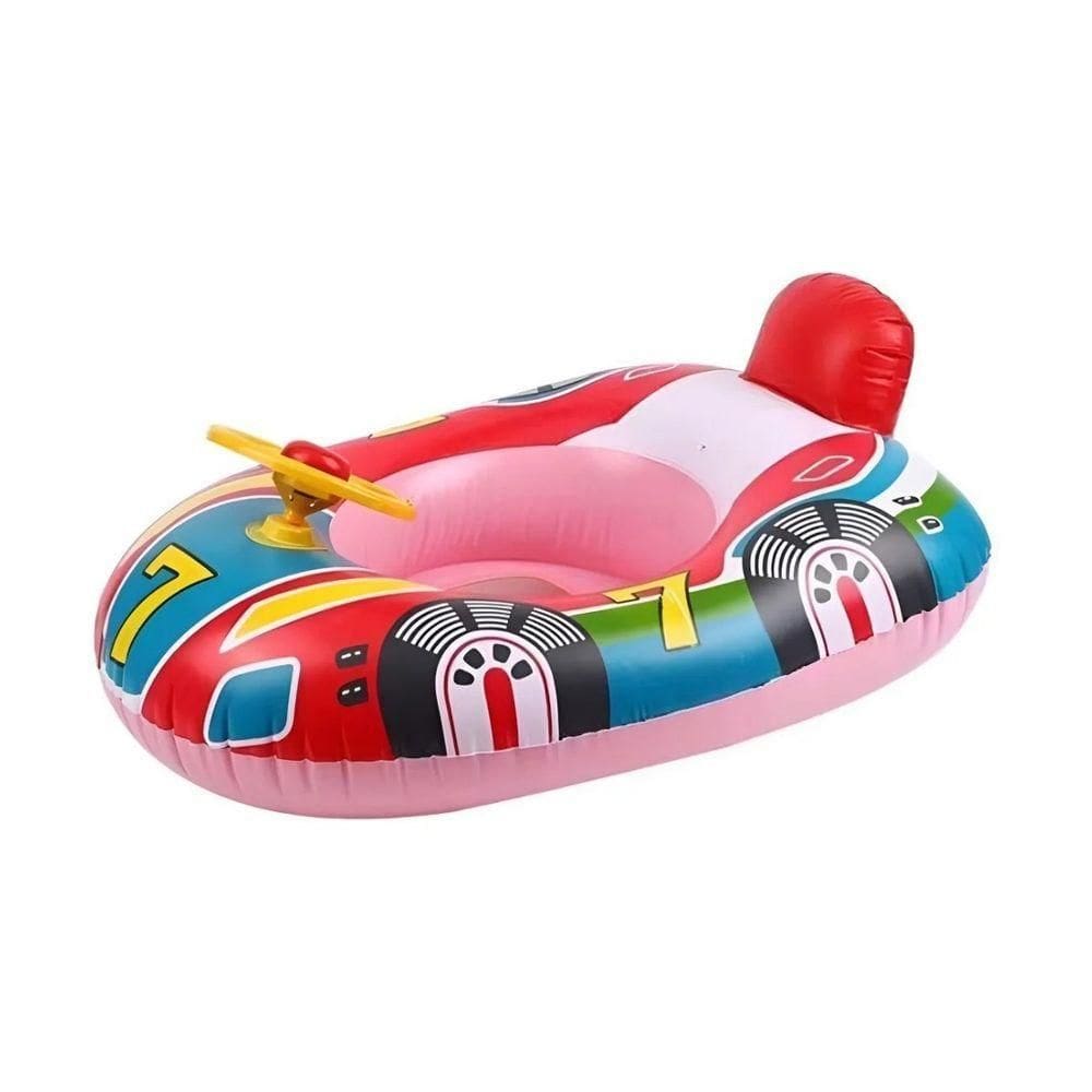 Boia Inflável Infantil Redonda Piscina Carrinho 90 Cm