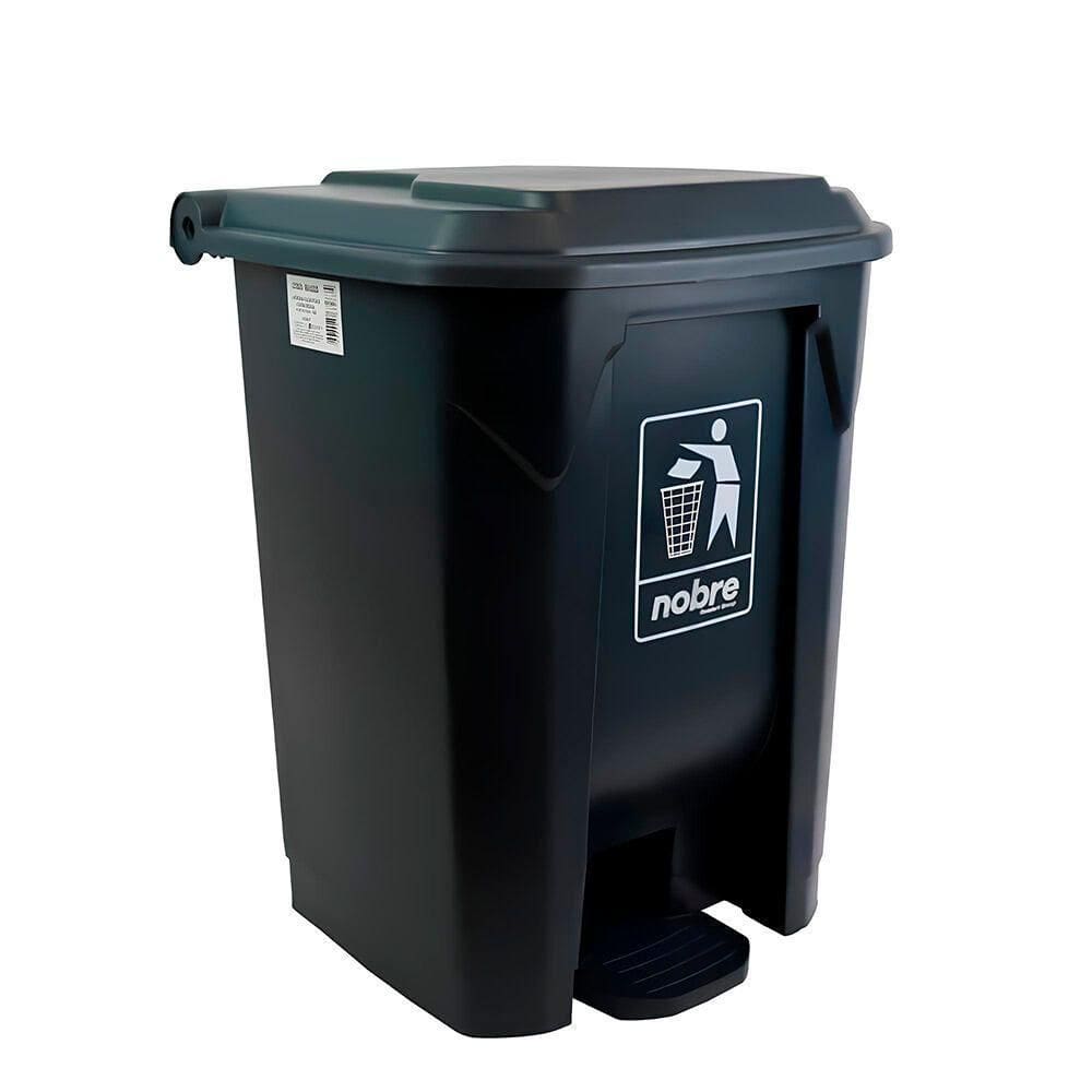 Lixeira De Pedal 30 Litros Em Plástico Reforçado - Cinza