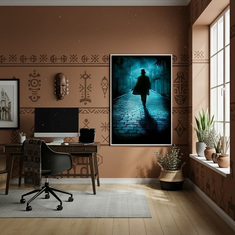 Quadro Tranca Ruas Entidade Umbanda Quimbanda - 70x50cm