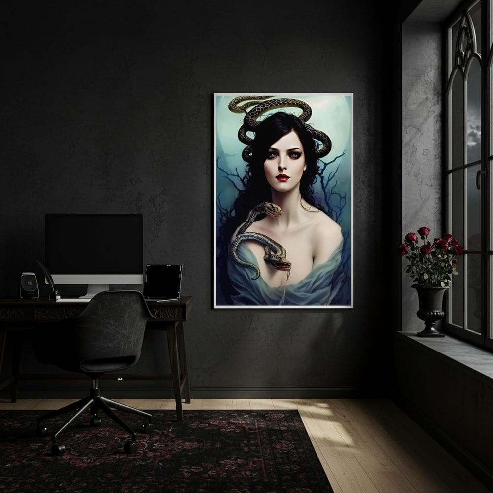 Quadro Arte Lilith - A Primeira Esposa de Adão - 70x50cm