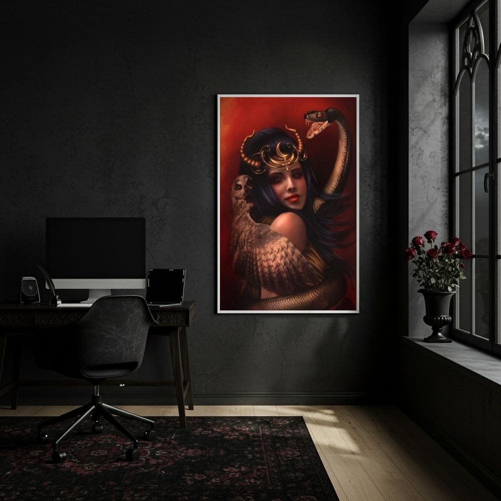 Quadro Lilith - A Primeira Esposa de Adão - 70x50cm