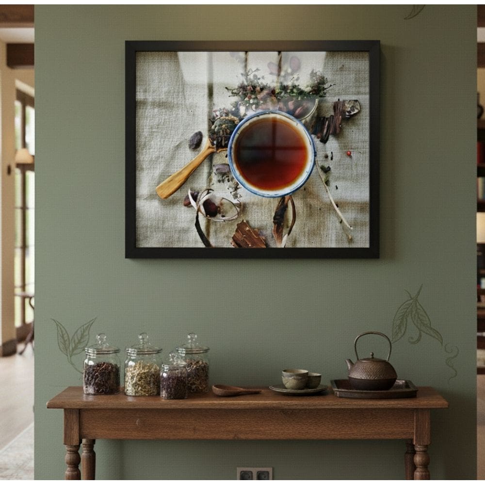 Quadro Decorativo Xícara Colher de Chá  - 50x70cm