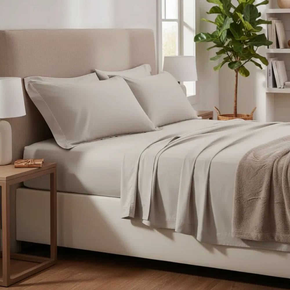 Jogo de Lençol Cama Queen 4 peças 230 Fios Reffinata Color Cor Fendii