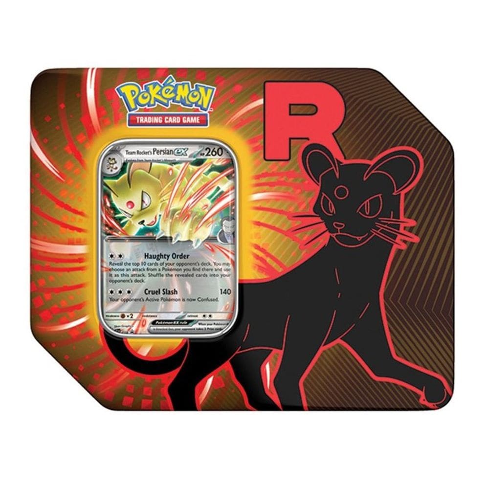 Equipe Rocket Pokémon Lata com Cartas Inglês - Galapagos