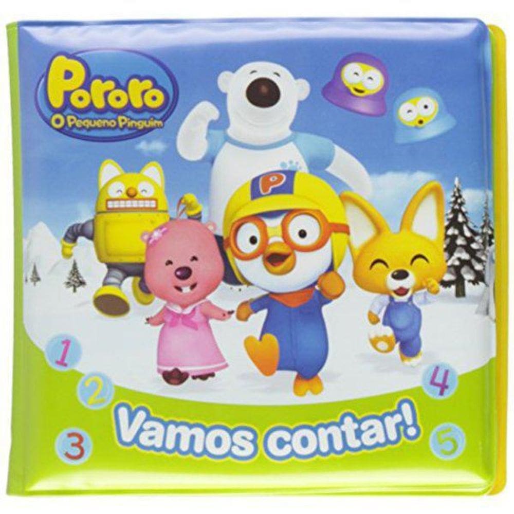 Vamos Contar - Pororo O Pequeno Pinguim - Livro De Banho
