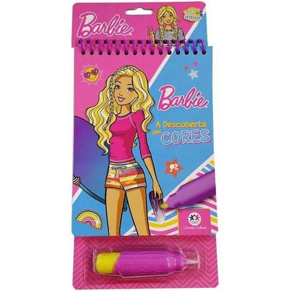 Livro Colorindo Com Água - Barbie - A Descoberta Das Cores