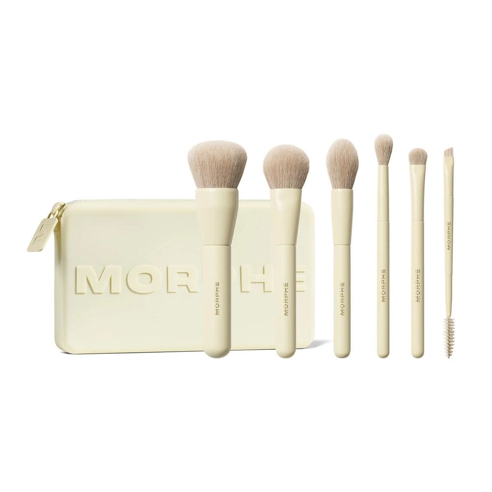 Conjunto de pincéis Morphe Buttery Blends, 6 peças de viagem com bolsa
