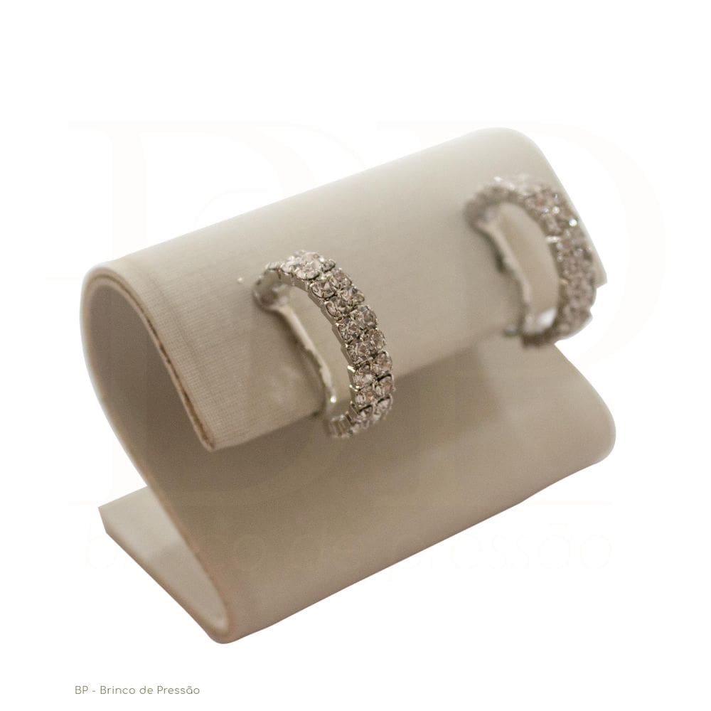 Brinco De Festa De Pressão Ahanna Prateado