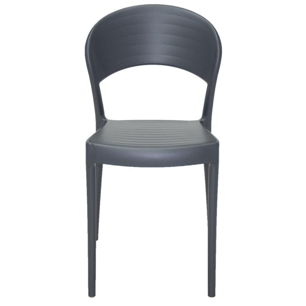 Cadeira Tramontina Sissi Encosto Fechado Grafite