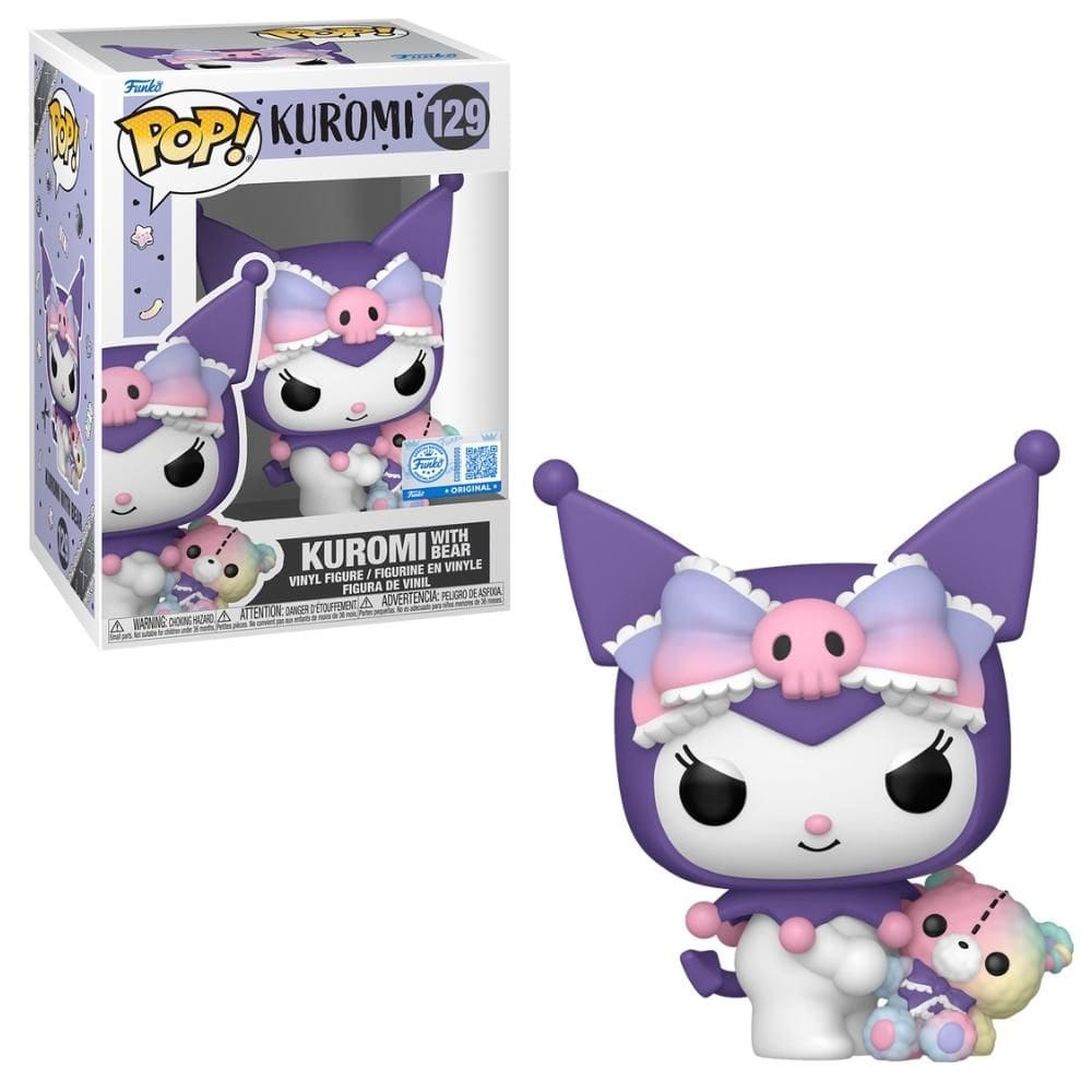 Boneco Funko Pop! Exclusivo Sanrio - Kuromi Com Urso