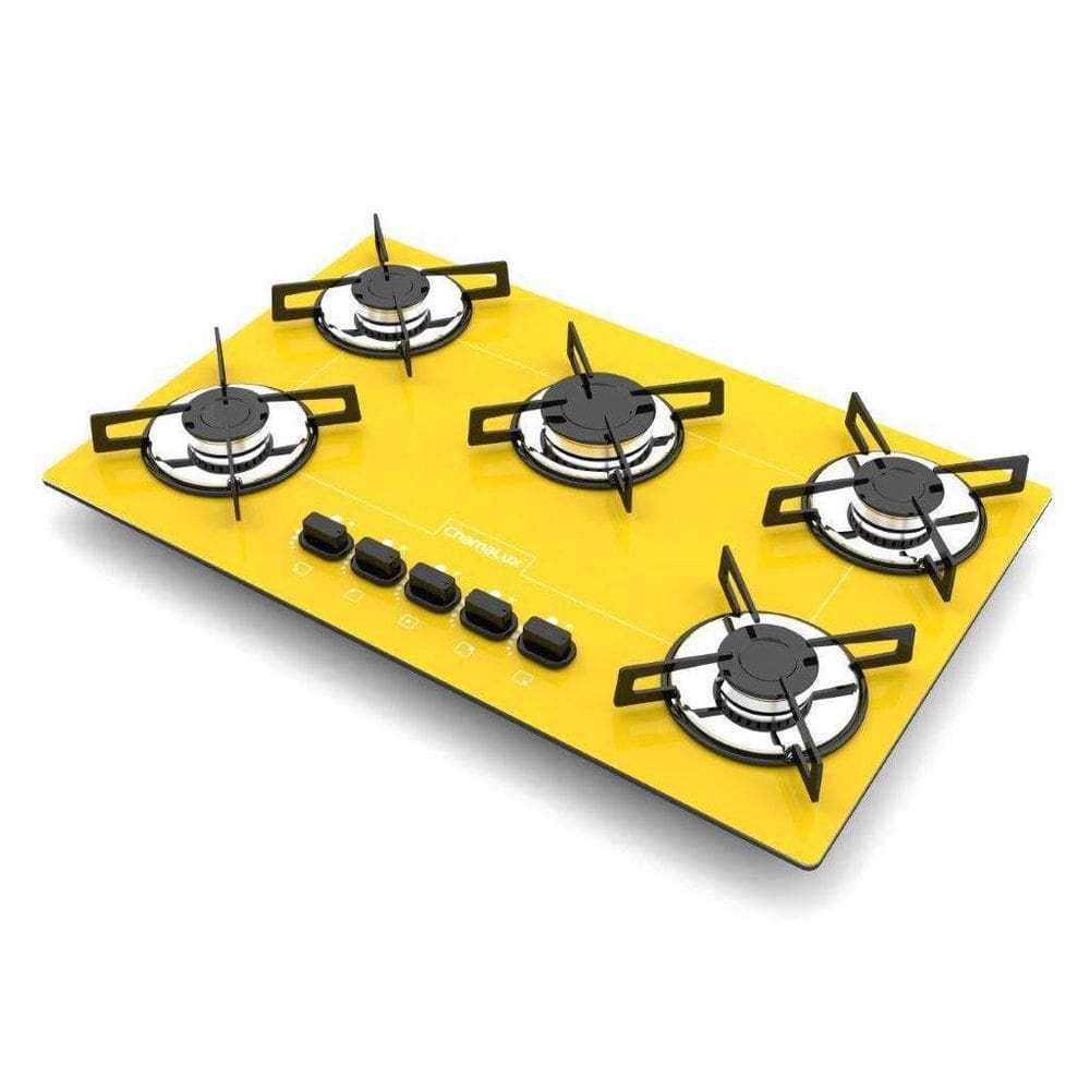 Cooktop Chamalux 5 Bocas Ultra Chama Amarelo