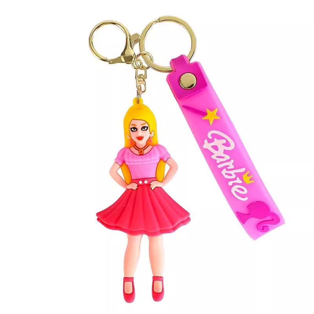 Chaveiro Pink Princess Doll Fashion Girl Chaveiro