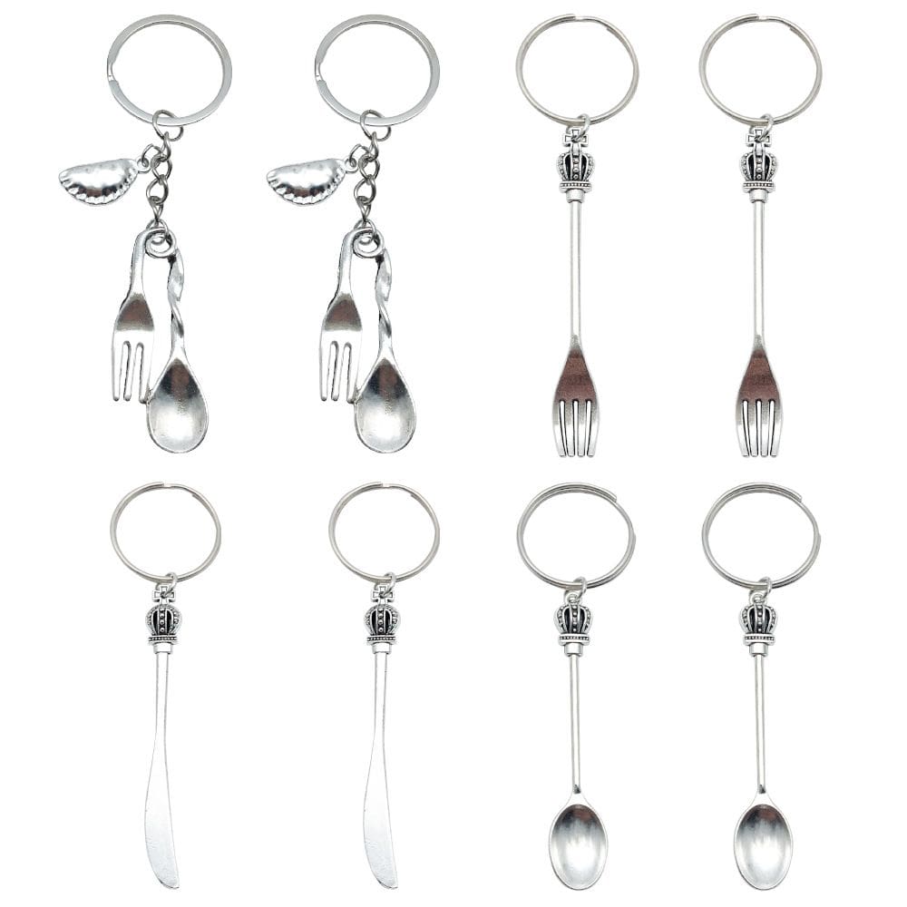 Chaveiro, chaveiro, coroa, talheres, bolsa Charm DIY Fashion Lover