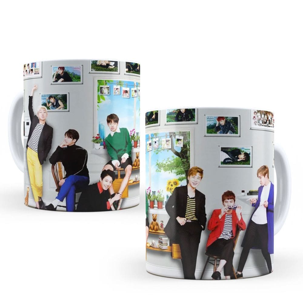 Caneca Personalizada Banda K-Pop Bts 010 325Ml