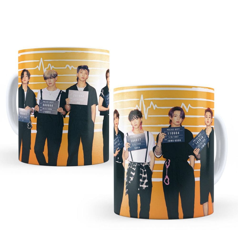 Caneca Personalizada Banda K-Pop Bts 009 325Ml