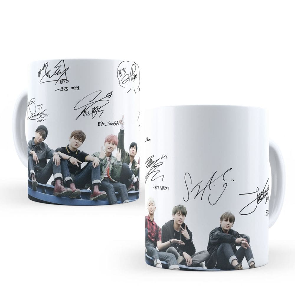 Caneca Personalizada Banda K-Pop Bts 006 325Ml