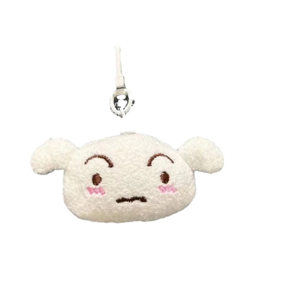 Chaveiro de pelúcia Crayon Shin-chan Shiro Soft Chaveiro
