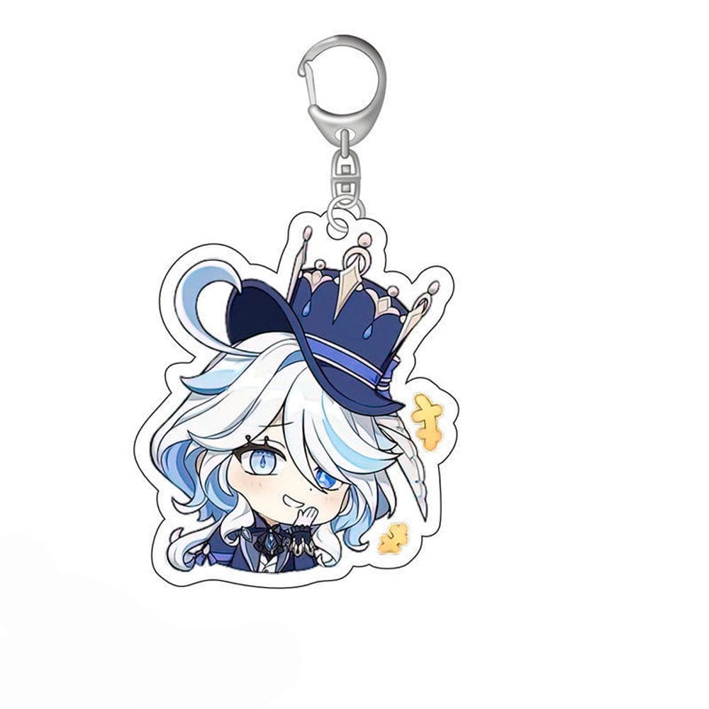 Chaveiro de acrílico Charm Genshin Impact Furina 5cm